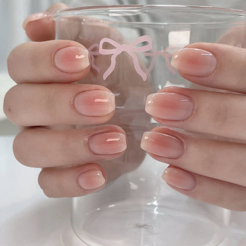 Stylish nail extensions with elegant ombre design Bowlift