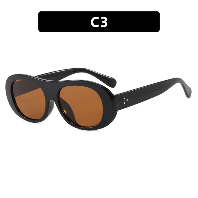 Women's fashionable oversized sunglasses with elegant tortoiseshell pattern Bowlift