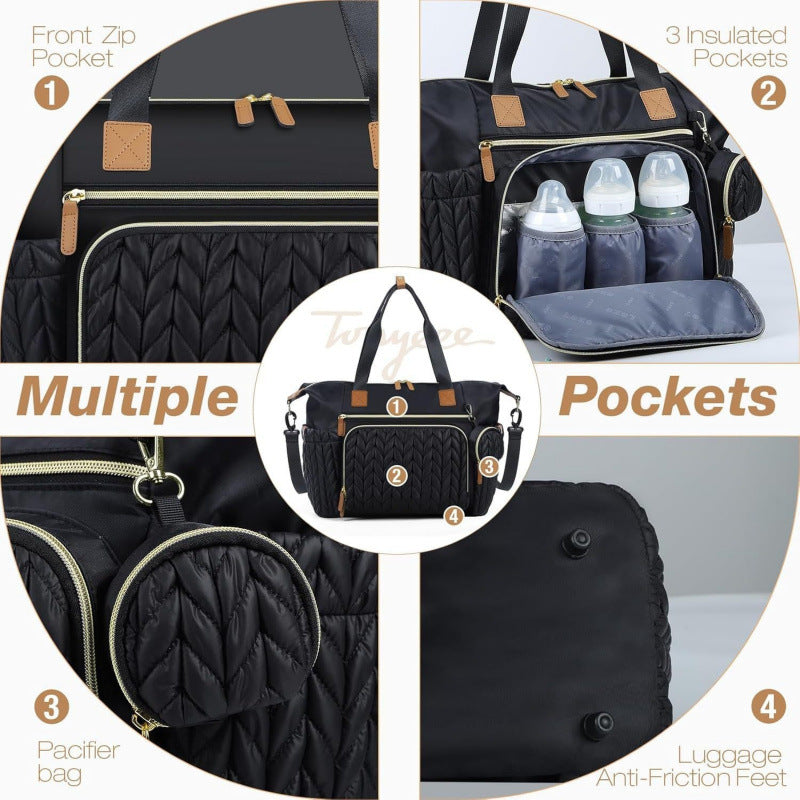 Elegant diaper bag with insulated compartments Bowlift