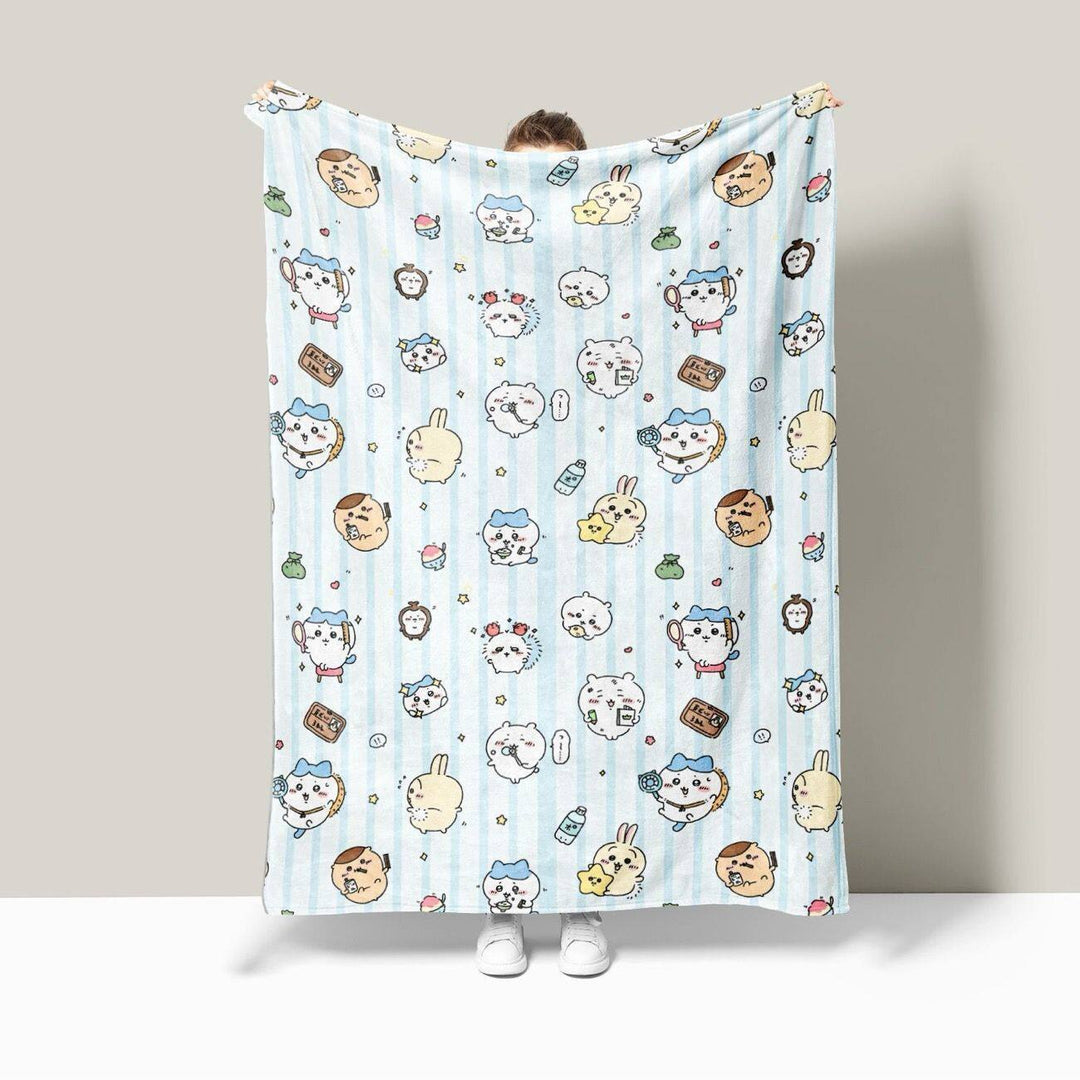 Cartoon Character-Themed Plush Blanket