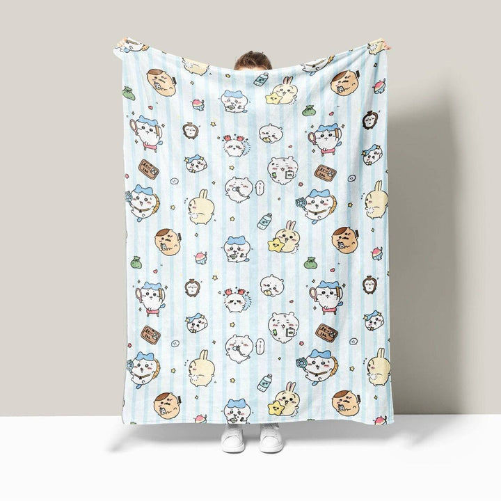 Cartoon Character-Themed Plush Blanket