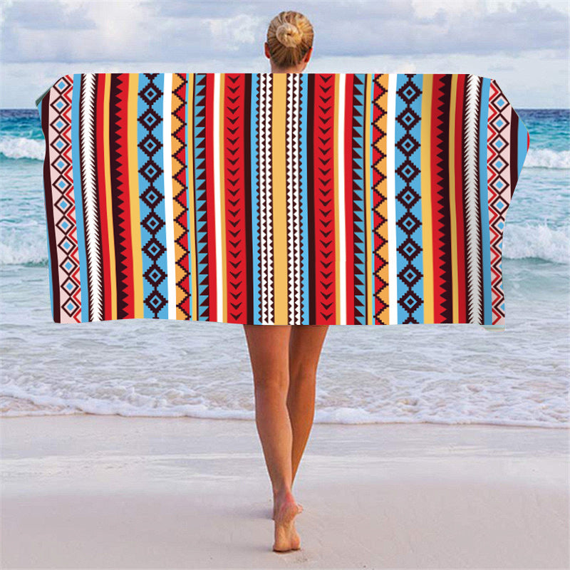 Beach towel with unique geometric pattern Bowlift