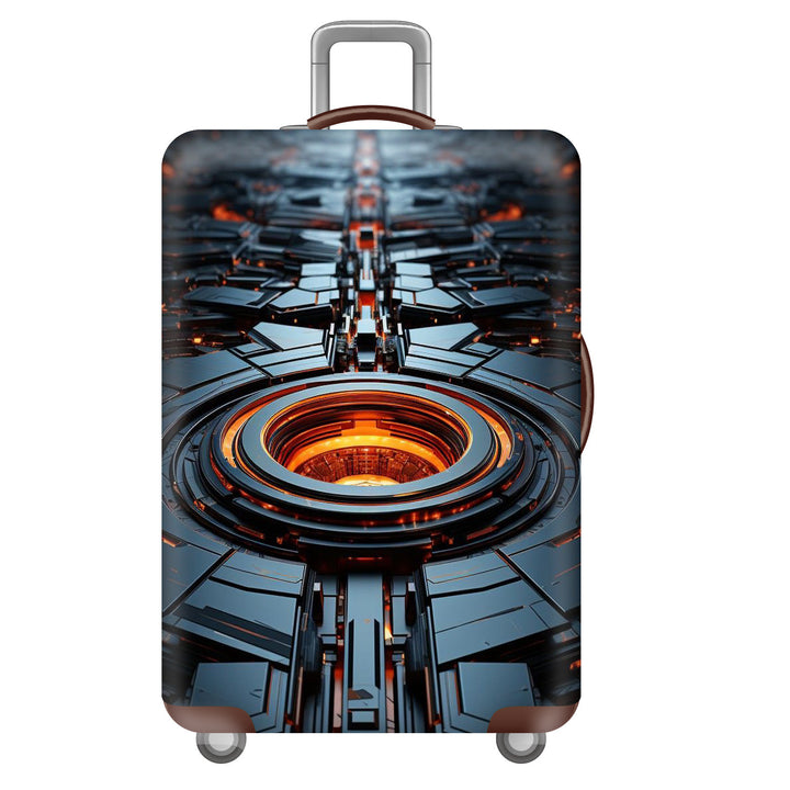 Men's hard-shell suitcase with unique skull design Bowlift
