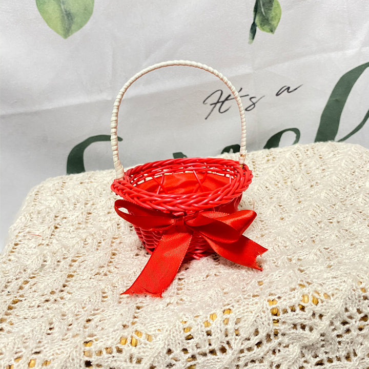 Decorative Miniature Woven Gift Basket Bowlift