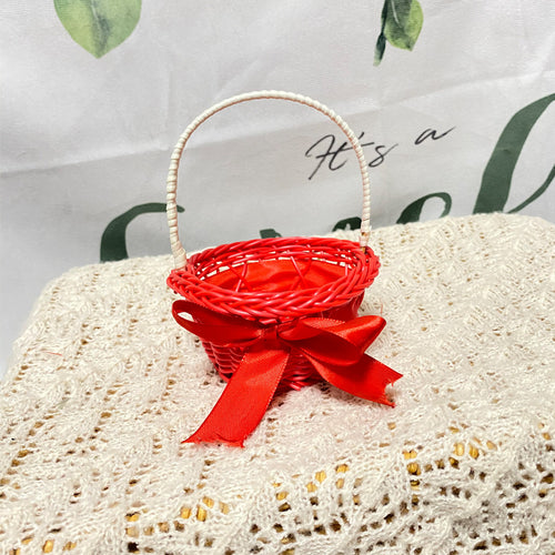 Decorative Miniature Woven Gift Basket Bowlift