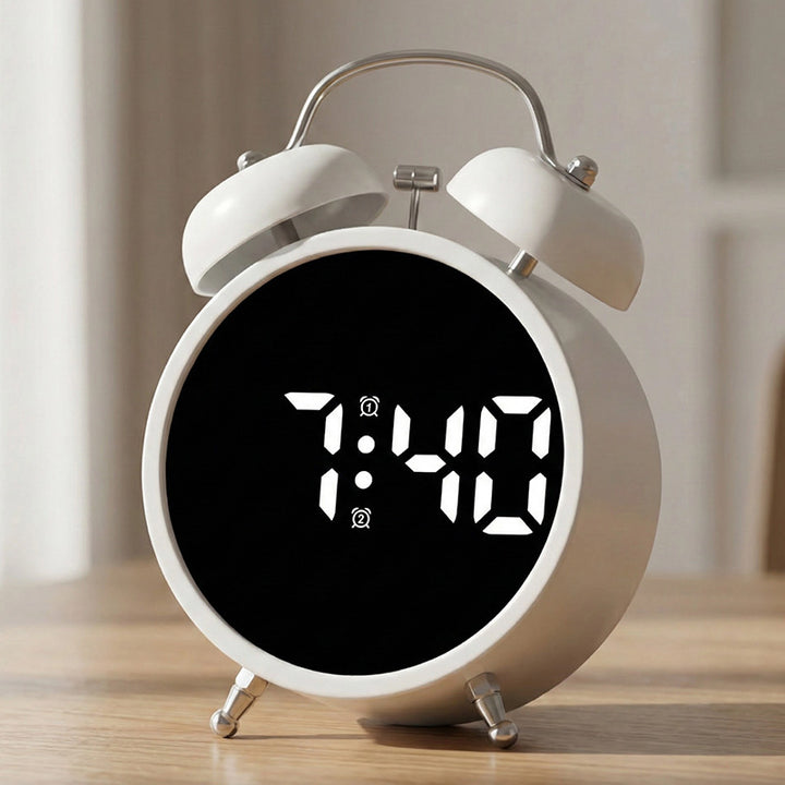 Digital Clock with Large Dial and Alarm Function Bowlift