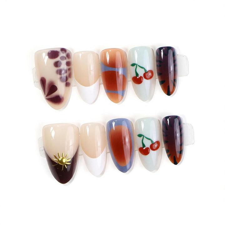 Artistic Acrylic Nail Design Bowlift