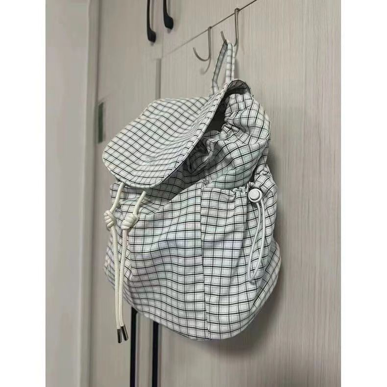 Fashionable Backpack with Practical Drawstring Bowlift