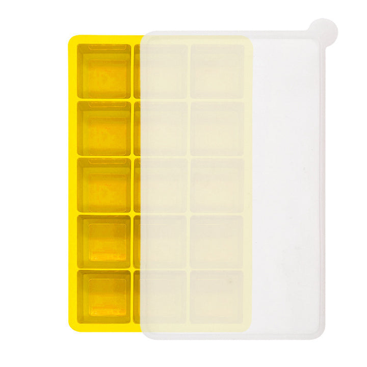 Flexible Silicone Square Ice Cube Tray Multi-Cavity Freezer Mold Bowlift