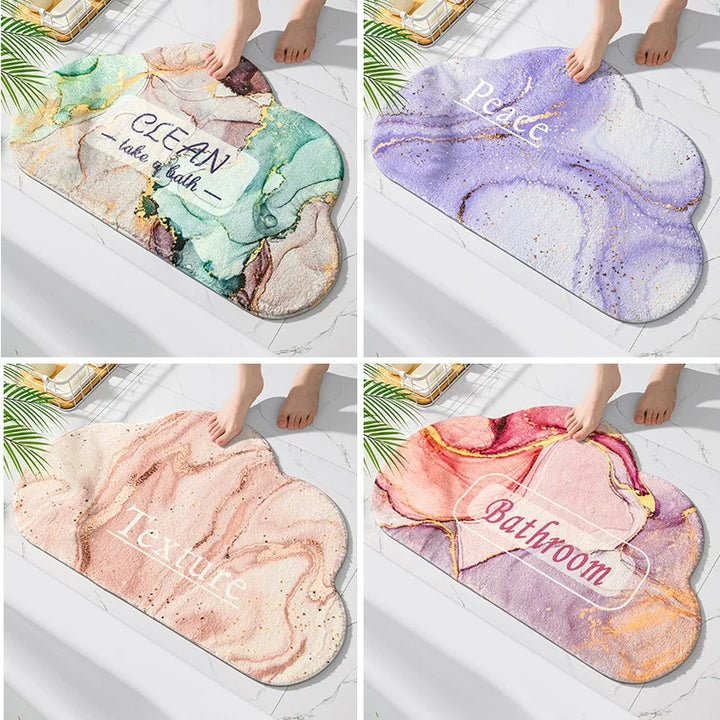 Plush Cloud Shaped Bath Mat Bowlift