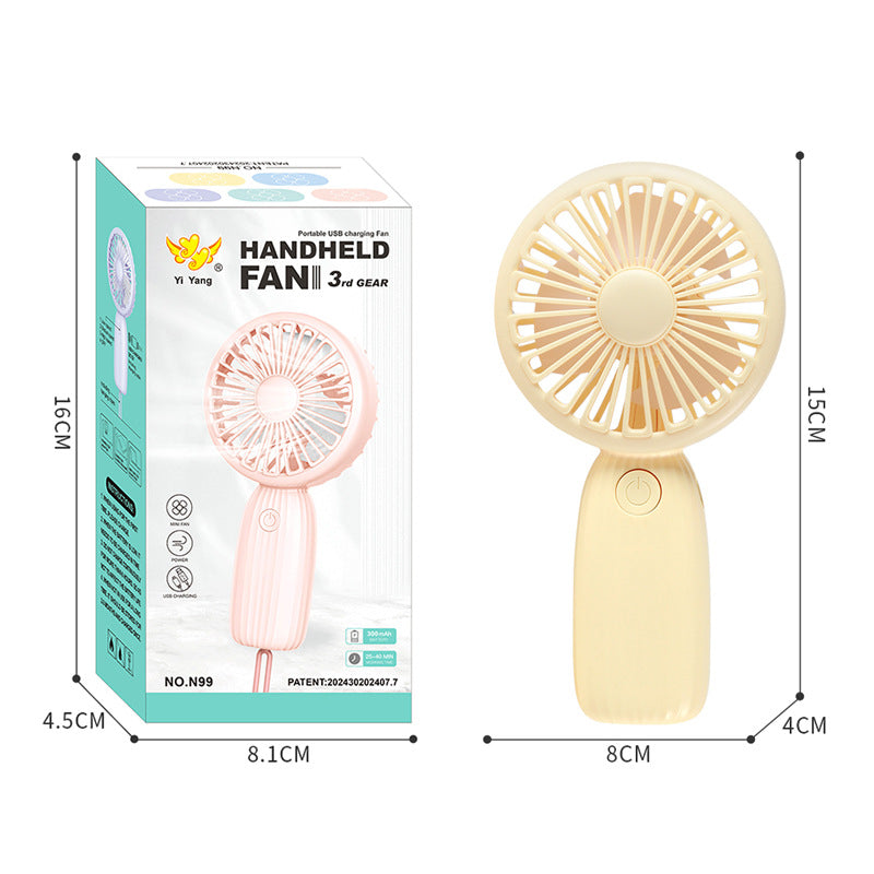 Women's Portable Mini Handheld Fan with Ergonomic Handle Bowlift