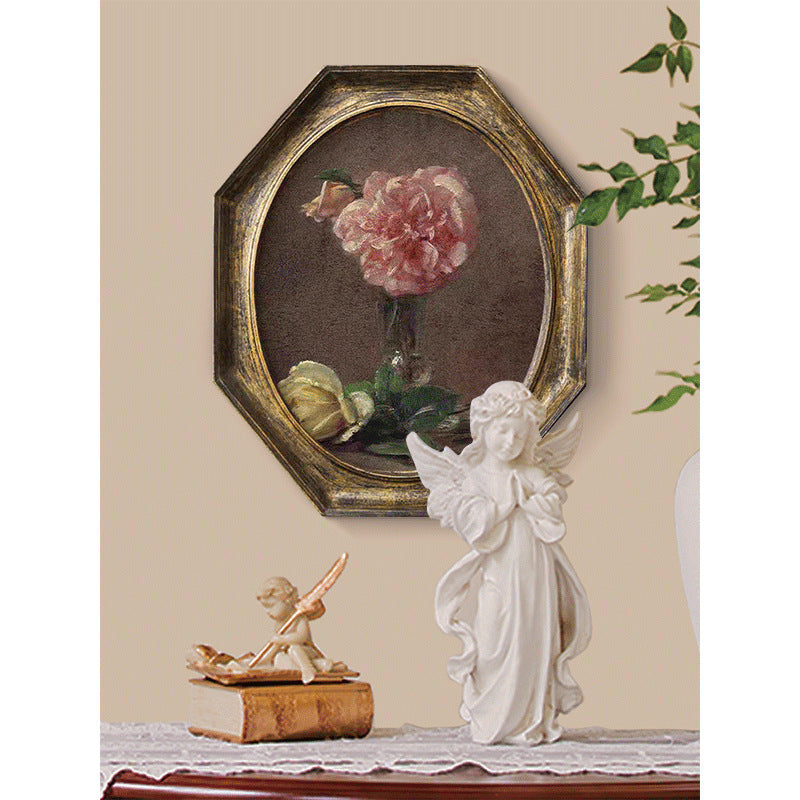 Vintage-inspired Floral Mounted Wall Art