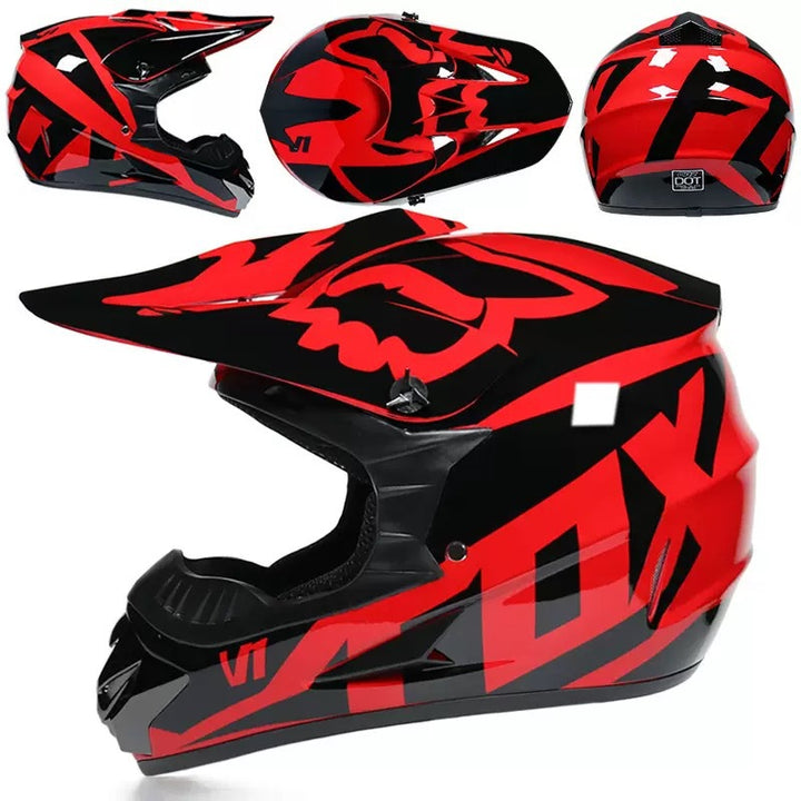 full-face motocross helmet with extended visor and reinforced chin guard Bowlift