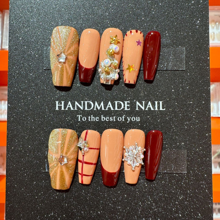 Handmade Nail Art Set with Decorative Elements