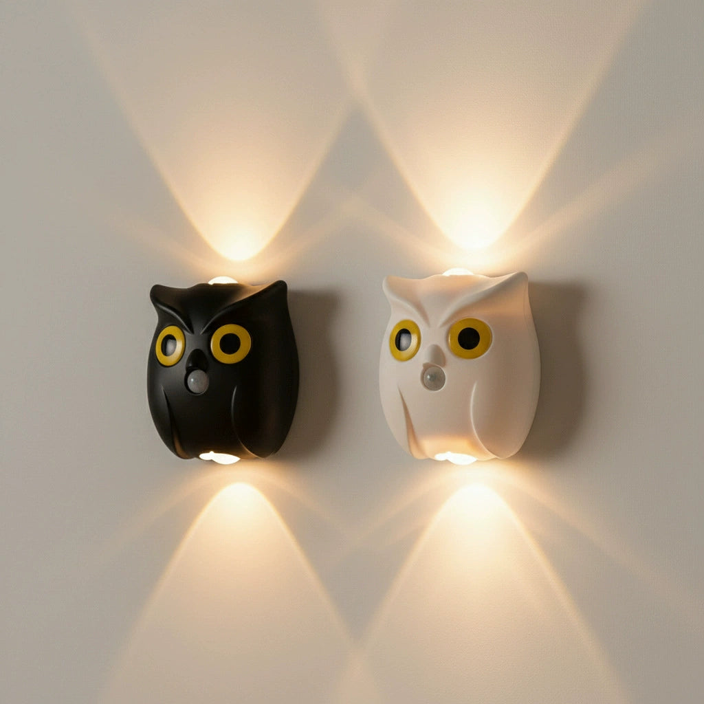 Patented Owl Wall Lamp Night Light Motion-Sensing Magnetic Dimmable