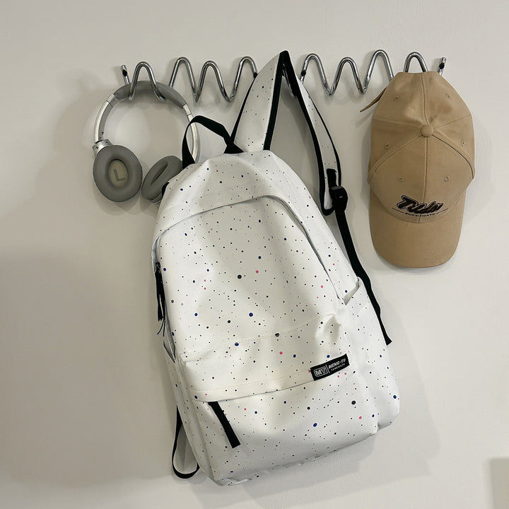 Space-Patterned Casual Backpack Bowlift