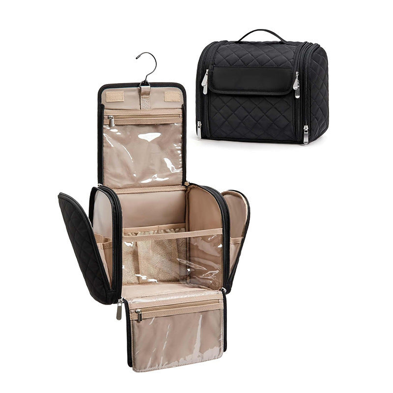 Cosmetic storage bag with removable hook Bowlift