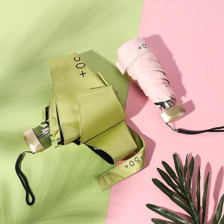Women's UV Protection Folding Umbrella Bowlift