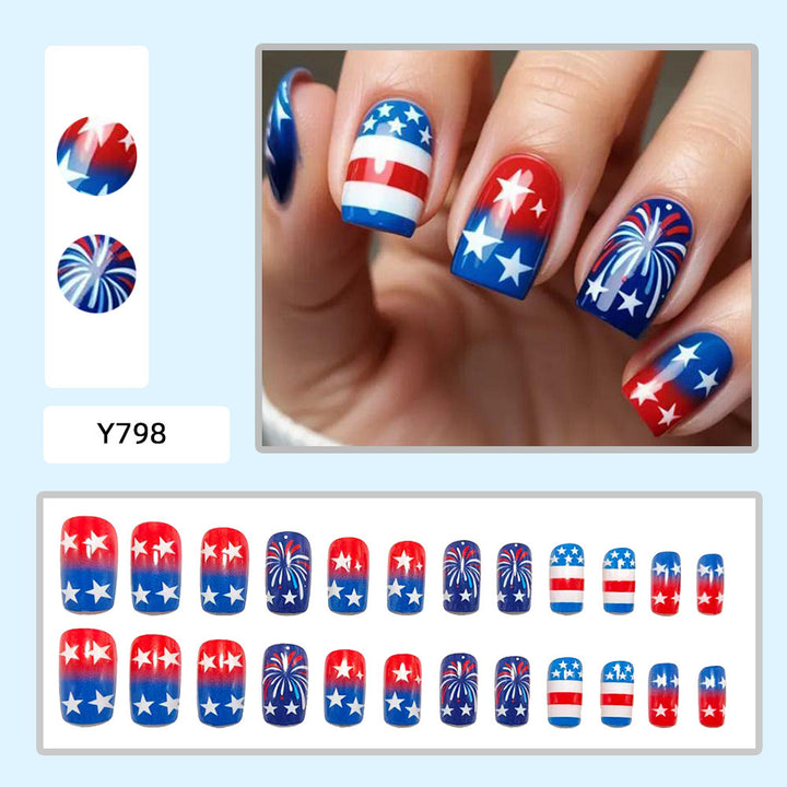 Creative Nail Art with Patriotic Designs Bowlift