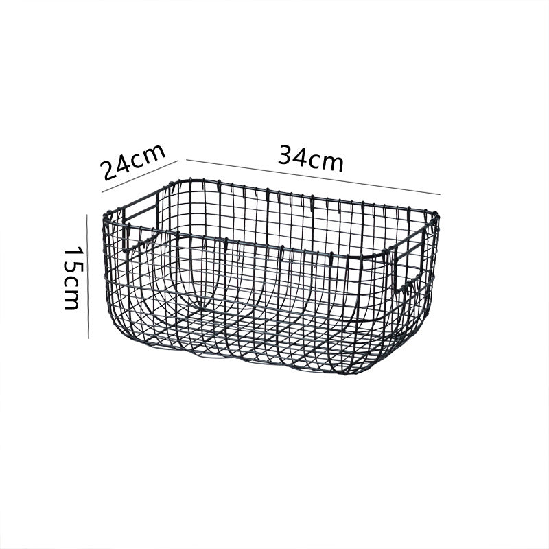 Metal Wire Storage Basket Bowlift