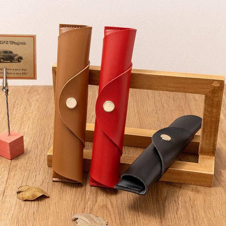 Leather Pencil Roll Case Bowlift