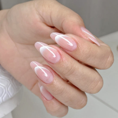 Artistic Glossy Press-On Nail Set Bowlift