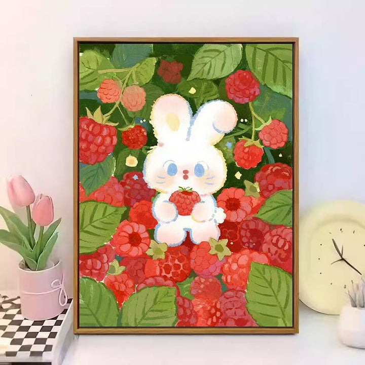 Cute Bunny-Themed Canvas Wall Art Bowlift