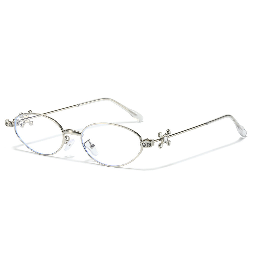 Elegant Rhinestone-Embellished Cat-Eye Sunglasses Bowlift