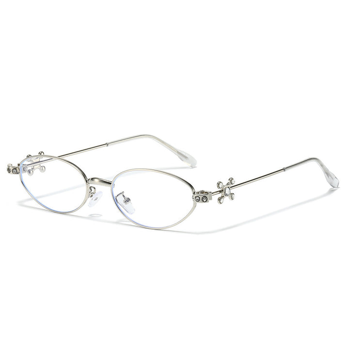 Elegant Rhinestone-Embellished Cat-Eye Sunglasses Bowlift
