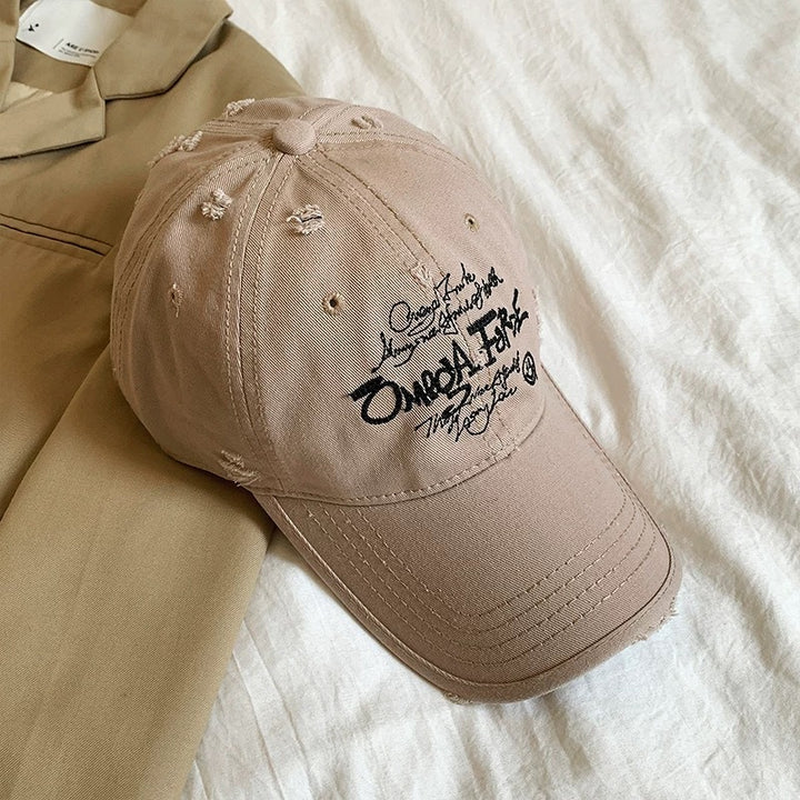 Vintage Distressed Cotton Baseball Hat