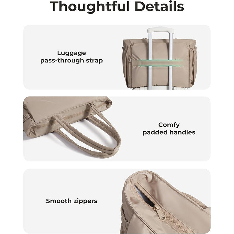 Versatile shopping bag with zip pockets Bowlift