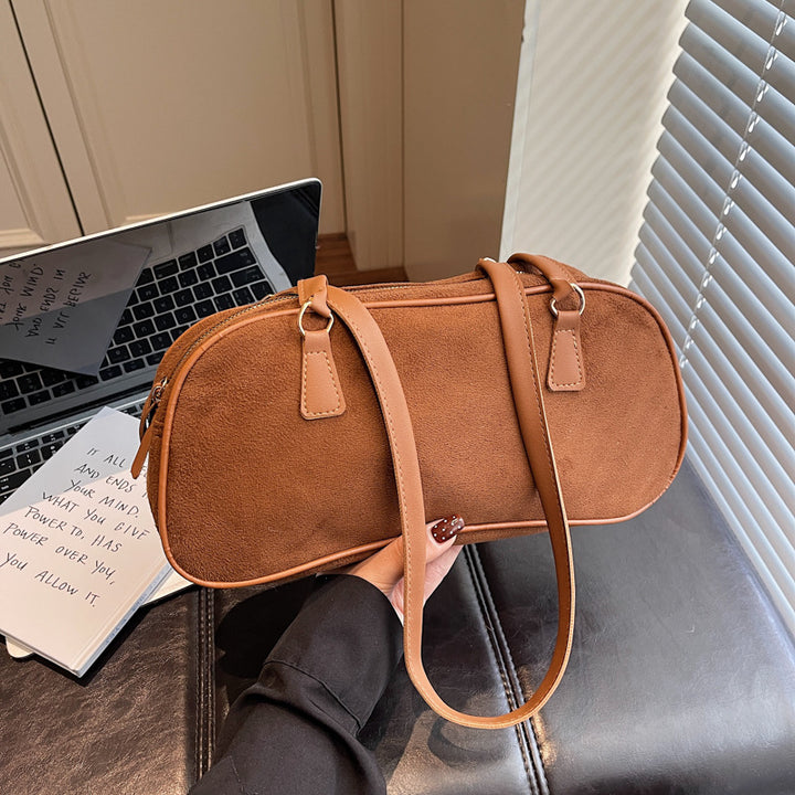 WoChic Faux Suede Handheld Bag Bowlift