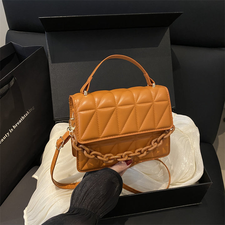 Quilted Mini Satchel Handbag Bowlift