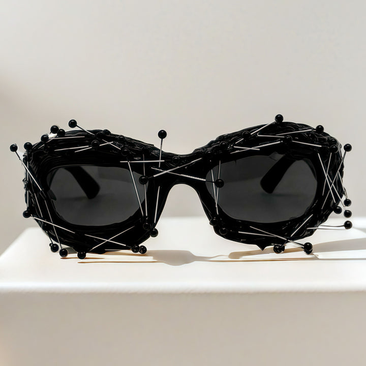 Ladies Creative Design Sunglasses with Innovative Accent Bowlift
