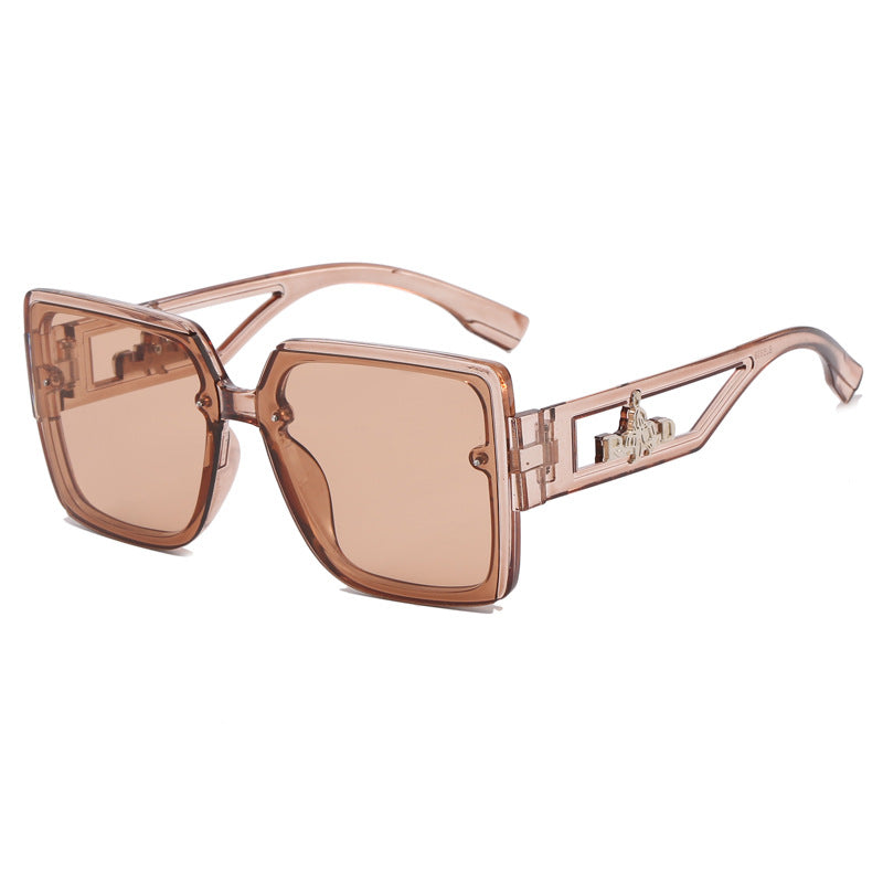 Ladies square designer sunglasses with elegant embellishments Bowlift