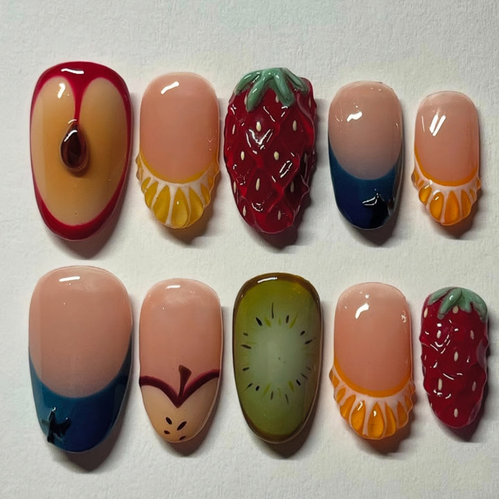 Thematic Artisan Press-On Nail Set Bowlift