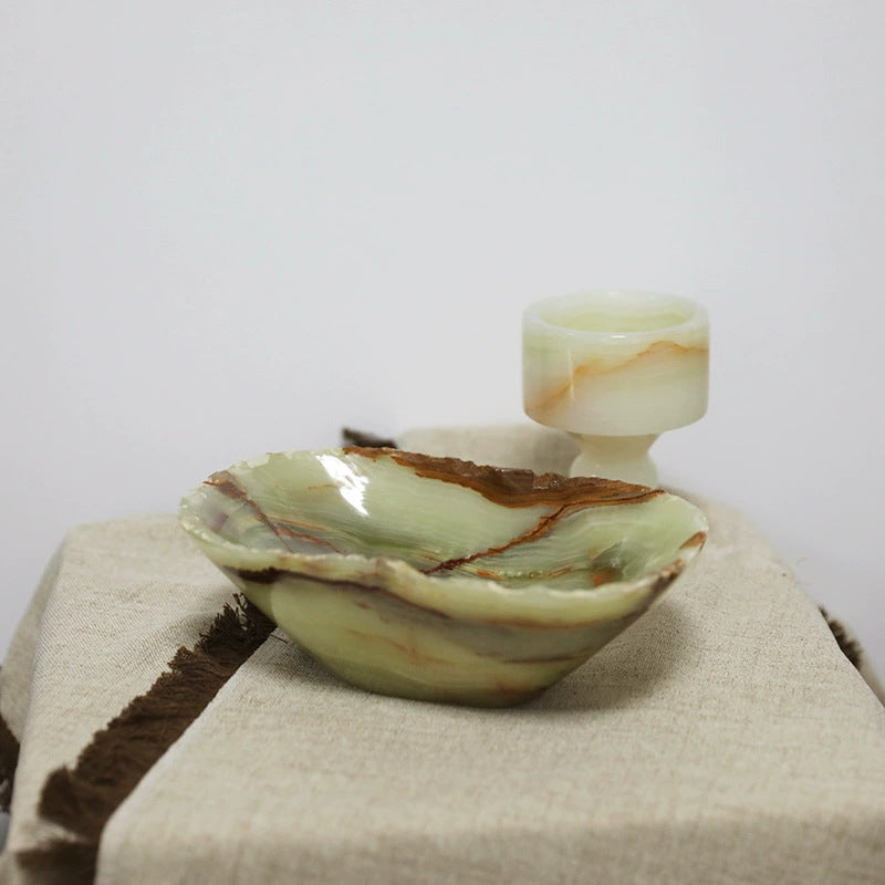 Decorative Onyx Candle Holder