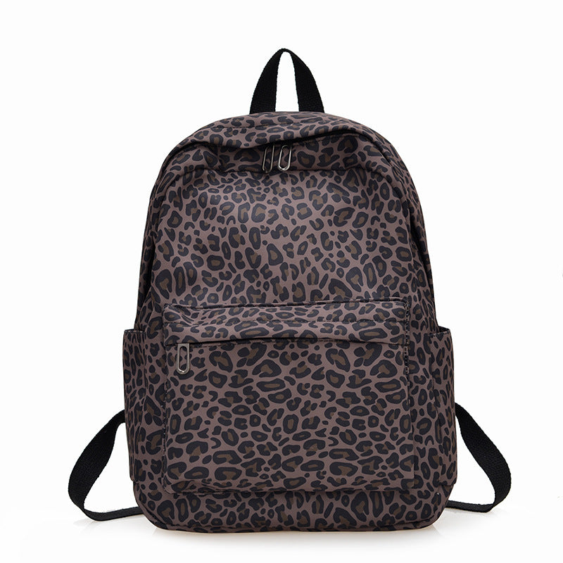 Stylish Backpack in Leopard Print Bowlift