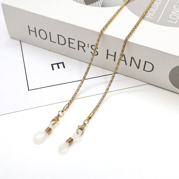 Elegant Cross-Embellished Eyewear Chain Bowlift