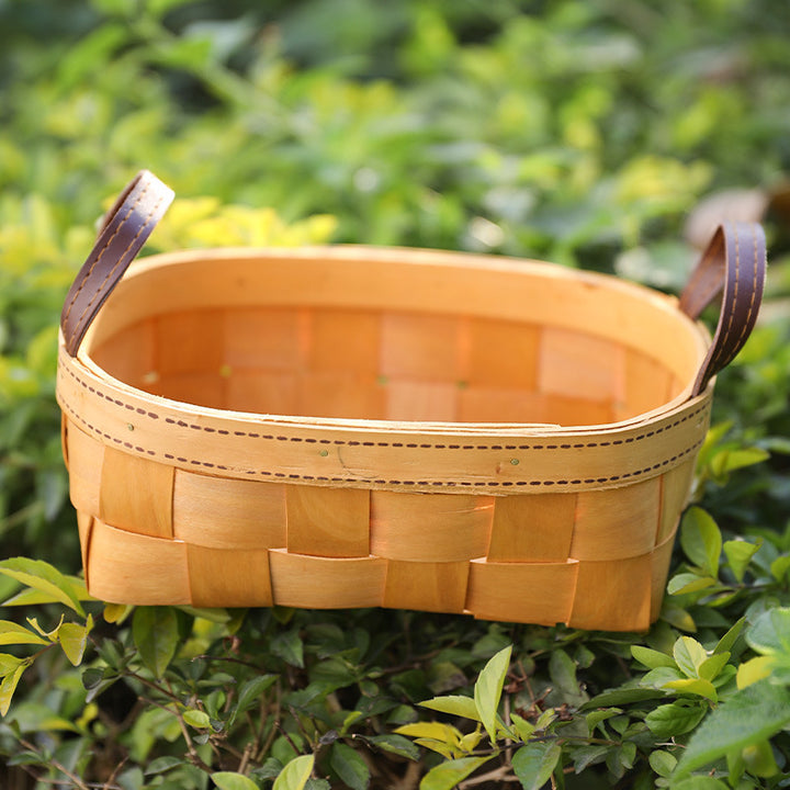 Unisex Handwoven Basket with Practical Carry Handle Bowlift