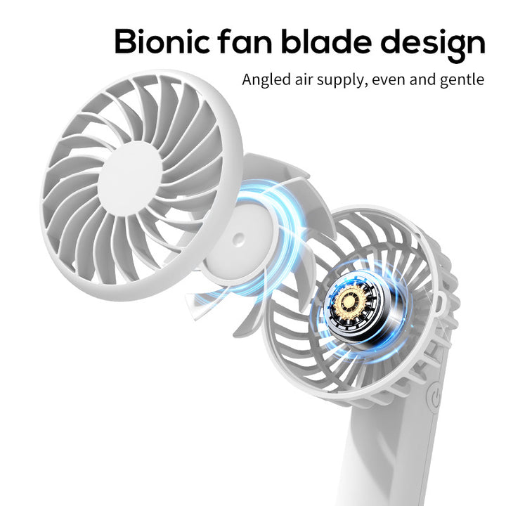 Unisex nano compact clip fan with rechargeable battery Bowlift