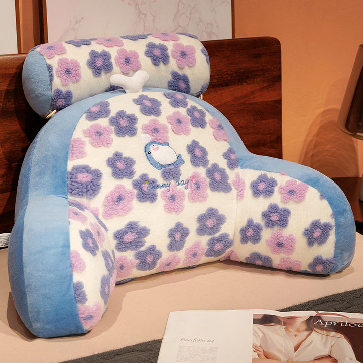 Ergonomic Plush Back Support Cushion Bowlift