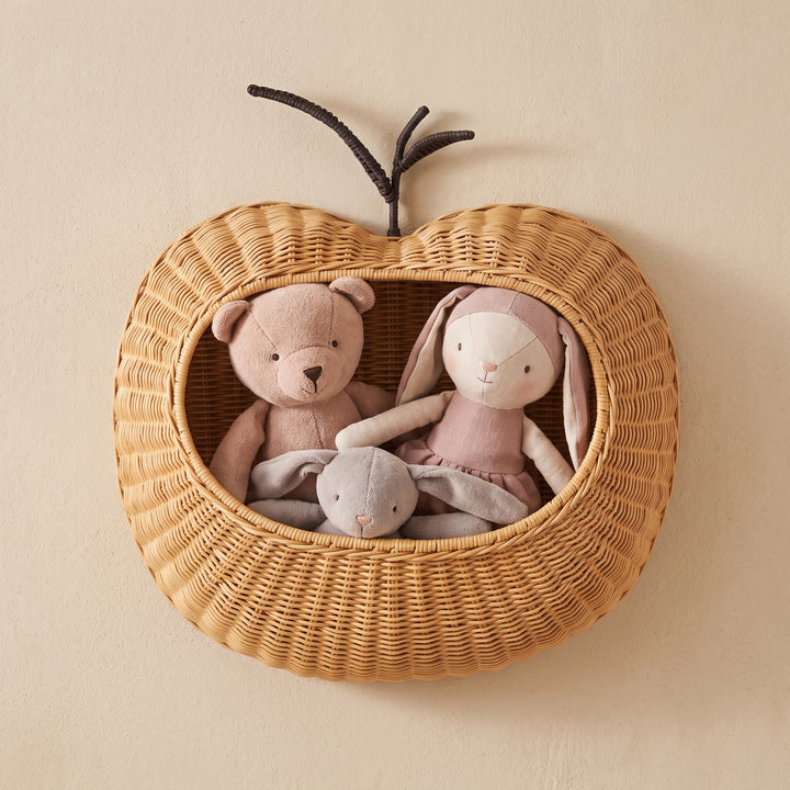 Decorative Woven Pear-Shaped Storage Basket Bowlift
