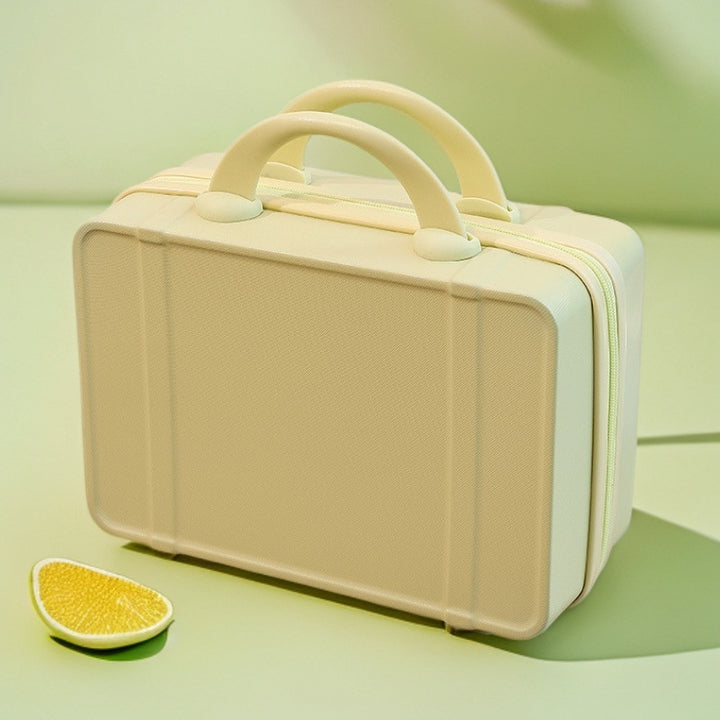 compact hard-shell cosmetic and travel vanity case with dual top handles Bowlift