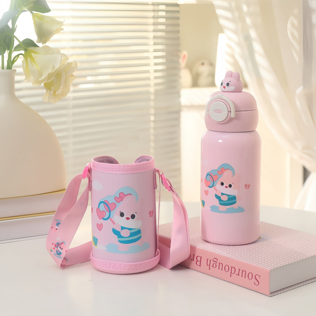 Women’s insulated bottle with cute cat design Bowlift