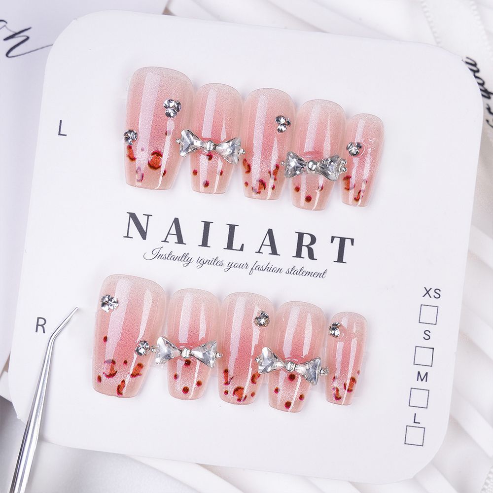 Floral and Butterfly Design Press-On Nails Bowlift