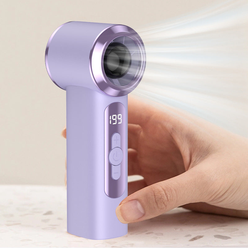Women's Portable Mini Fan with Intelligent LED Display Bowlift