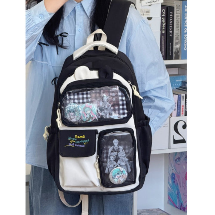 Cute Plush-Themed Backpack Bowlift