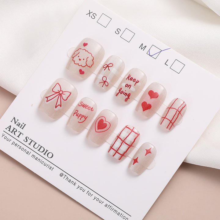 Trendy Press-On Nail Set Bowlift