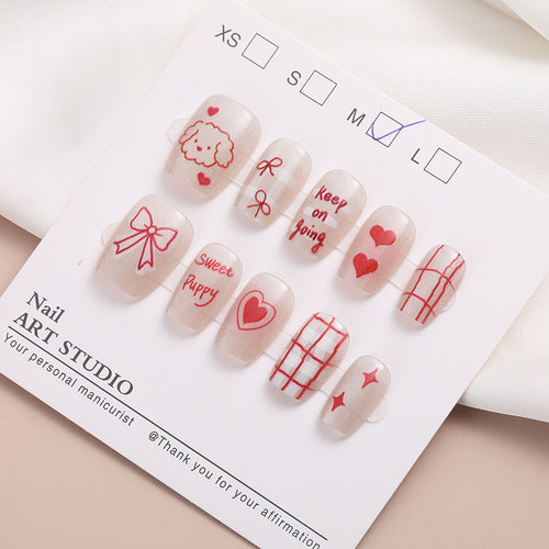Trendy Press-On Nail Set Bowlift
